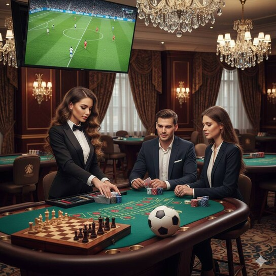 Luxurious Live Casino Table
